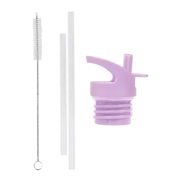 A Little Lovely Company - uzávěr, kartáček a slámka k nerezové lahvi - květinová zahrádka