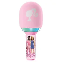 Lexibook Svítící bezdrátový karaoke mikrofon Barbie