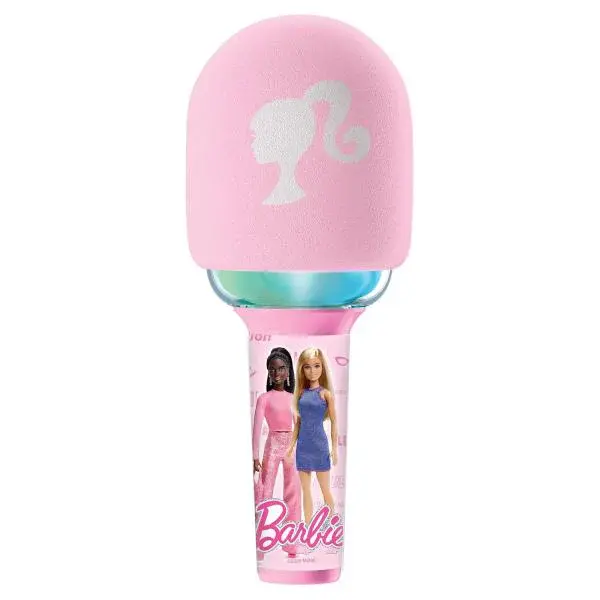 Lexibook Svítící bezdrátový karaoke mikrofon Barbie