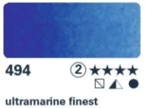 Akvarelová barva Horadam 1/2 – 494 ultramarine finest