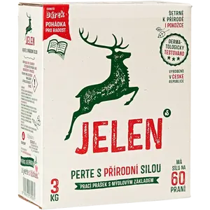 JELEN Prací prášek s mýdlovým základem, 60 dávek, 3 kg