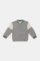 Dětská mikina United Colors of Benetton šedá barva, hladká, 32N4G503Z