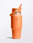 Hydro Flask Wide Mouth Travel Bottle with Flex Straw Cap 24 oz (710 ml) Nectar Orange