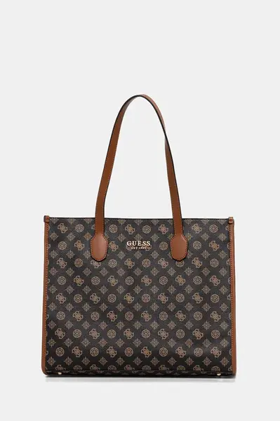 Kabelka Guess SILVANA černá barva, HWPG86 65240