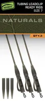 Fox závěsky edges tubing leadclip ready rigs size 7 3 ks - naturals
