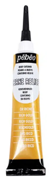 Kontura na sklo Cerne Relief 20ml – zlatá bohatá