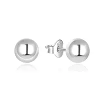 Beneto Moderné strieborné náušnice kôstky AGUP215 0,6 cm