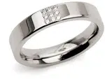 Boccia Titanium Titánový prsteň s diamantmi 0121-02 58 mm