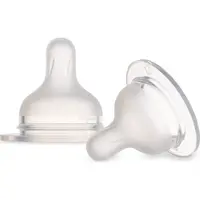 Canpol babies Cumlík silikónový k fľaši S - Shape 6 m+ 2 ks stredný