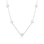 JwL Luxury Pearls Náhrdelník z nežných 5 pravých perál JL0755