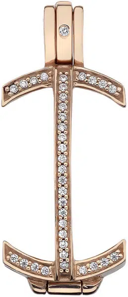 Hot Diamonds Prívesok Hot Diamonds Emozioni Carezza Coin Keeper RG 3,3 cm