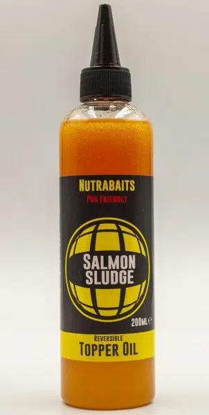 Nutrabaits topper polievací olej salmon sludge 250 ml lososový