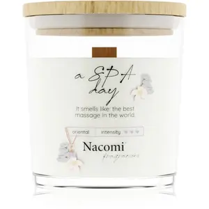Nacomi Soy Candle Home Fragrances vonná svíčka s dřevěným knotem 140 g