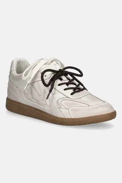 Kožené tenisky Miss Sixty dámské, béžová barva, 6S2QJ86700