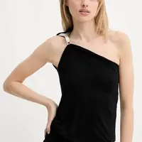 Halenka Rick Owens Lilies dámská, černá barva, hladká, LI01E4125RV