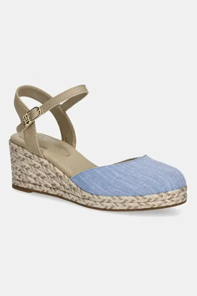 Espadrilky Tommy Hilfiger CHAMBRAY MID WEDGE ESPAD