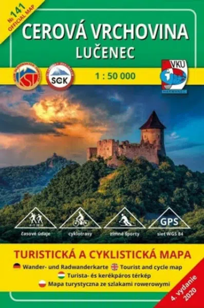 Cerová vrchovina - Lučenec  1 : 50 000