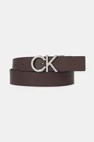 Oboustranný kožený pásek Calvin Klein pánský, hnědá barva, LV04D7034G