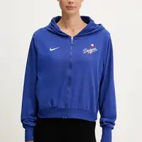 Mikina Nike Los Angeles Dodgers dámská, fialová barva, s kapucí, s aplikací, 035D-11TU-LD-HVV