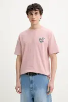 Bavlněné tričko Desigual ROSA růžová barva, s potiskem, 25SMTK21