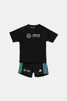 Dětská bavlněná souprava adidas Performance MER DNA černá barva, JV5438