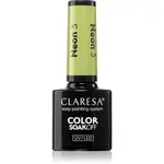 Claresa SoakOff UV/LED Color Neon gelový lak na nehty odstín 3 5 g