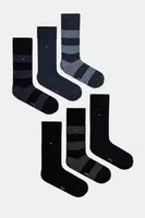 Ponožky Tommy Hilfiger 6-pack pánské, tmavomodrá barva, 701222237