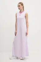 Šaty adidas Tiro fialová barva, maxi, JP3067