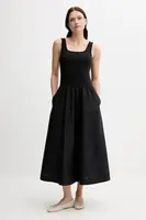 Šaty Tommy Hilfiger černá barva, maxi, WW0WW44612