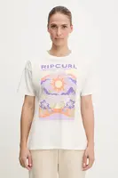 Bavlněné tričko Rip Curl dámské, bílá barva, 0I1WTE