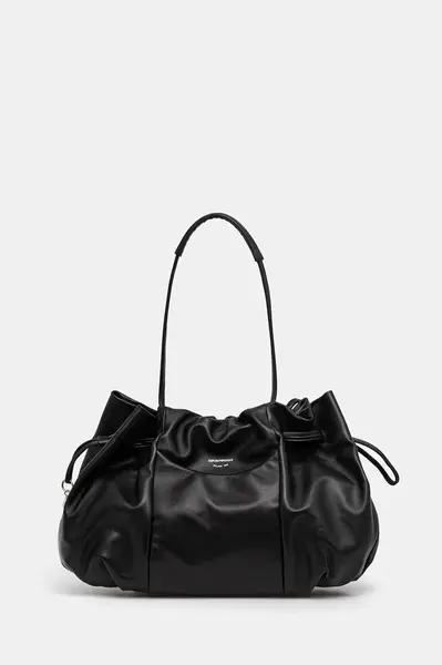 Kožená kabelka Emporio Armani černá barva, EW001496 AF14834