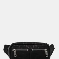 Ledvinka Karl Lagerfeld K/MONOGRAM pánská, černá barva, A3M30164