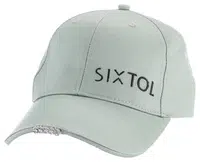 Kšiltovka s LED světlem 25 lm, nabíjecí USB, maskáč, univerzální velikost - SIXTOL B-CAP Barva: zelená