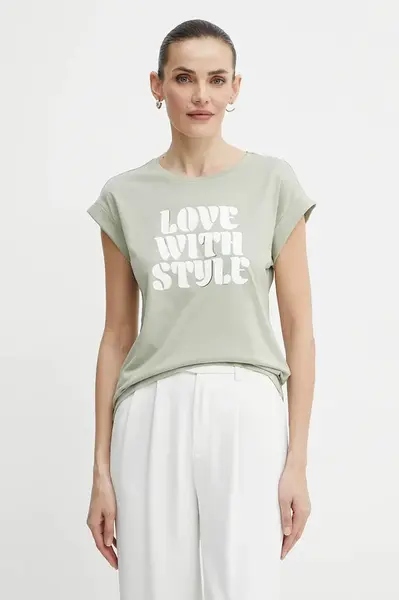 Tričko Morgan DSTYLE dámské, zelená barva, DSTYLE