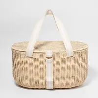 Piknikový koš SunnyLife Le Weekend Natural 35 L béžová barva
