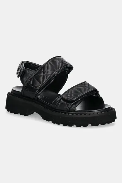 Kožené sandály Kennel & Schmenger Close dámské, černá barva, 51-42500