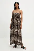 Šaty Answear.LAB hnědá barva, maxi