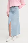 Bavlněná džínová sukně Pepe Jeans MAXI SKIRT HW STUD