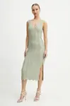 Šaty Twinset zelená barva, midi, přiléhavé, 251TT319A
