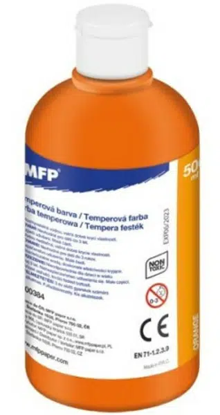 Temperové barvy 500ml oranžová