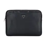 Obal na notebook Guess Sleeve 14" Grained Zipper Pocket Triangle Logo černá barva, GUCS14ZPGTSPSK