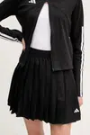 Sukně adidas Tiro černá barva, mini, áčková, JG4100