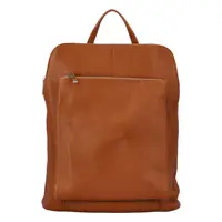 Dámský kožený batůžek kabelka světle hnědý - ItalY Houtel