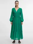 Orsay Zelené dámské maxi šaty - Dámské