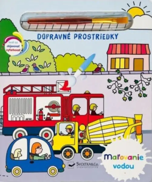 Maľovanie vodou Dopravné prostriedky