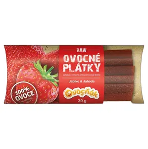 OVOCŇÁK Ovocné plátky jablko a jahoda 20 g