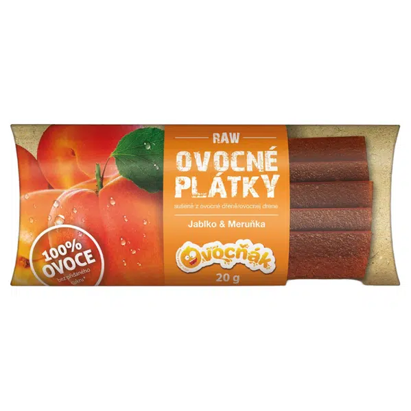 OVOCŇÁK Ovocné plátky jablko a meruňka 20 g