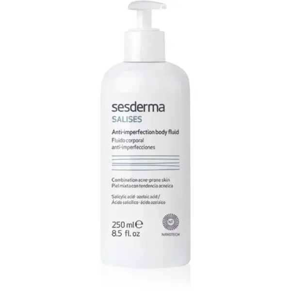 Sesderma Salises Anti-Imperfection Body Fluid tělové mléko proti akné 250 ml