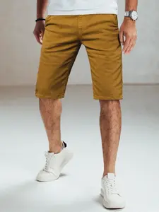 Pánské džínové šortky hořčicové Dstreet SX1438