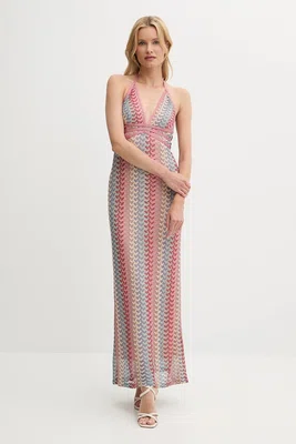 Šaty Guess FEARNE růžová barva, maxi, W5YK1C KK620